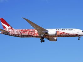 Avião Boeing 787-9 Qantas