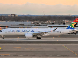 Avião Airbus A350-900 South African Airways SAA