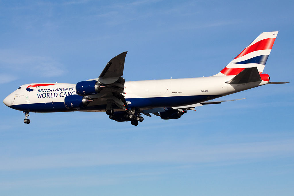 Avião Boeing 747-8F British Airways World Cargo