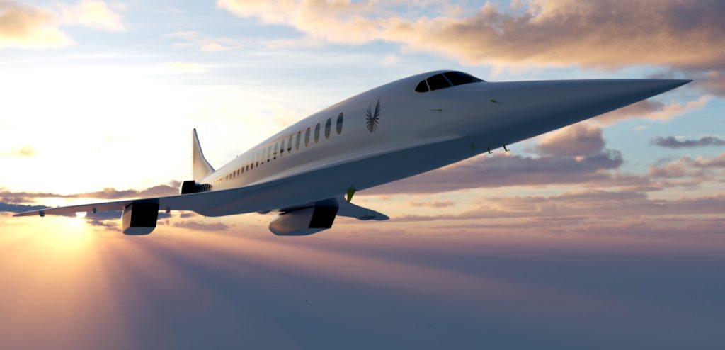 Avião Boom Supersonic Overture