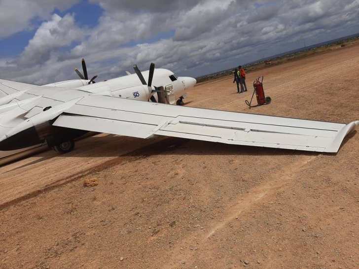 Fokker 50 incidente pouso Somália