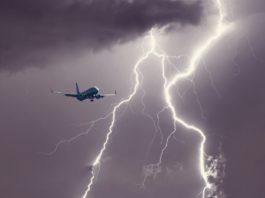 Tempestade Raio Aeronave
