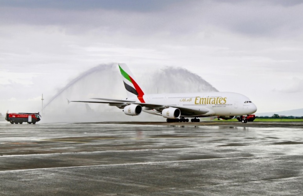Emirates A380 1º voo Clark