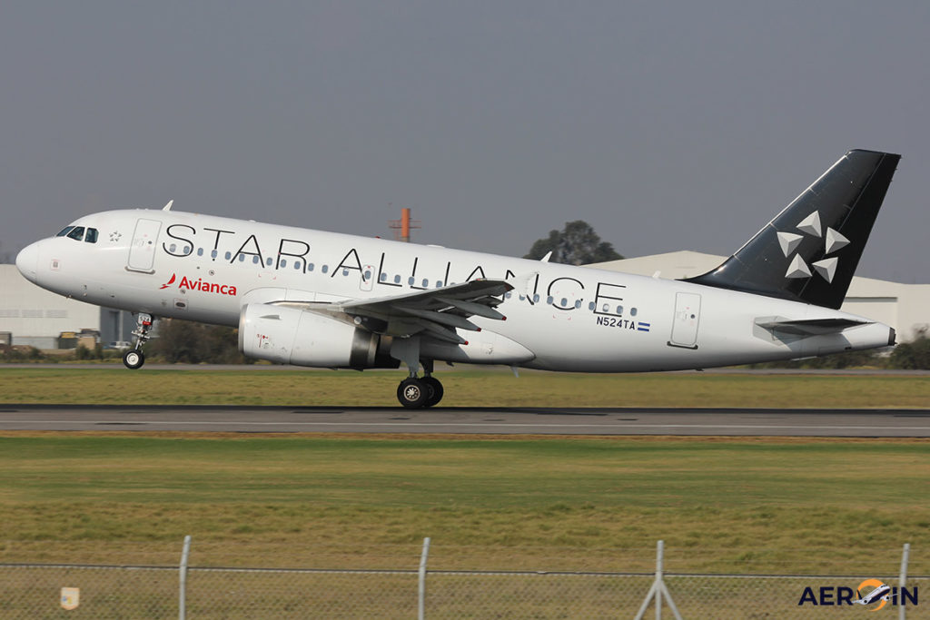 Avião Airbus A319 Avianca Star Alliance