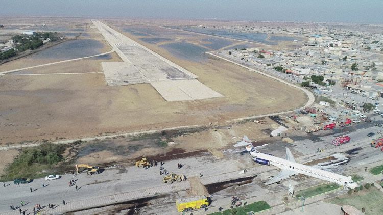 Caspian MD-83 Acidente Excursão de Pista Irã