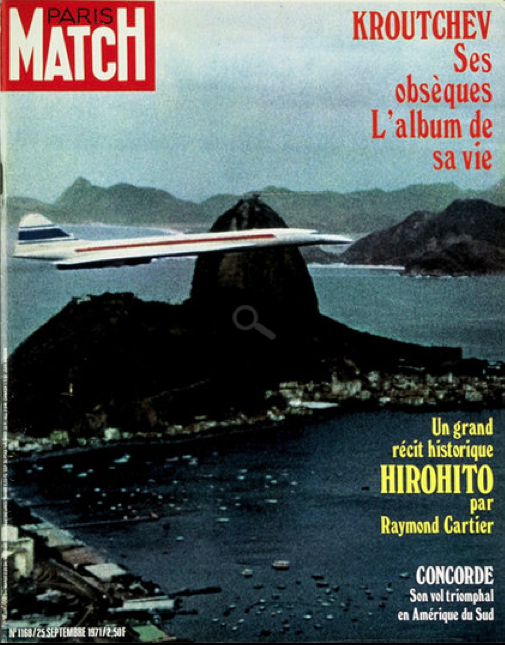 Revista Primeiro Concorde Sobrevoo Rio de Janeiro 1971