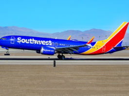 Avião Boeing 737 MAX 8 Southwest