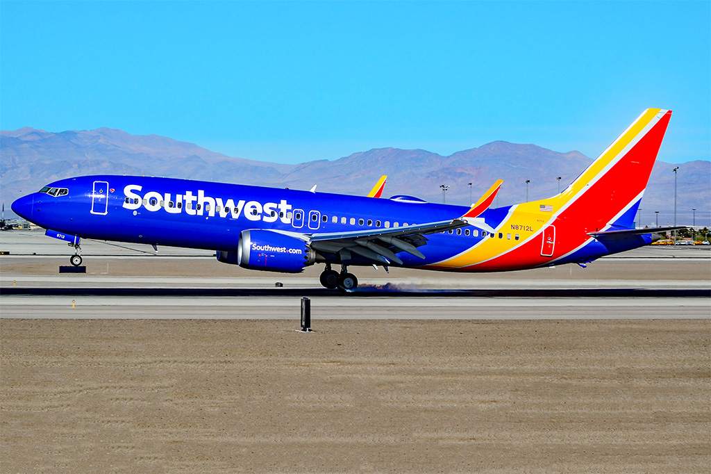 Avião Boeing 737 MAX 8 Southwest