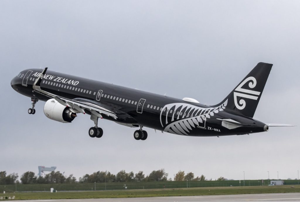 Avião Air New Zealand Airbus A321neo