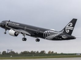 Avião Air New Zealand Airbus A321neo