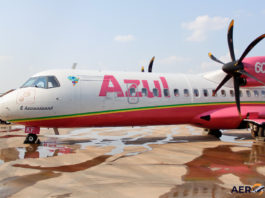 Avião ATR 72-600 Azul Rosa