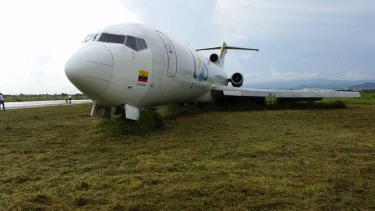 Boeing 727 LAS Incidente Pouso Valencia Venezuela