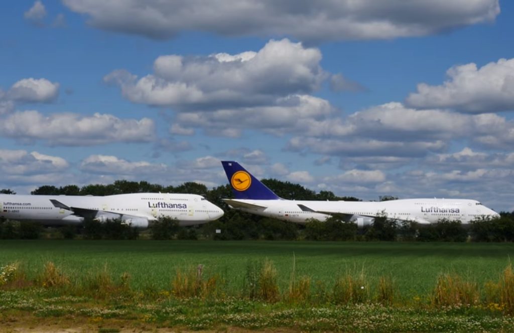 Lufthansa 747-400 Aeroporto Twente Holanda