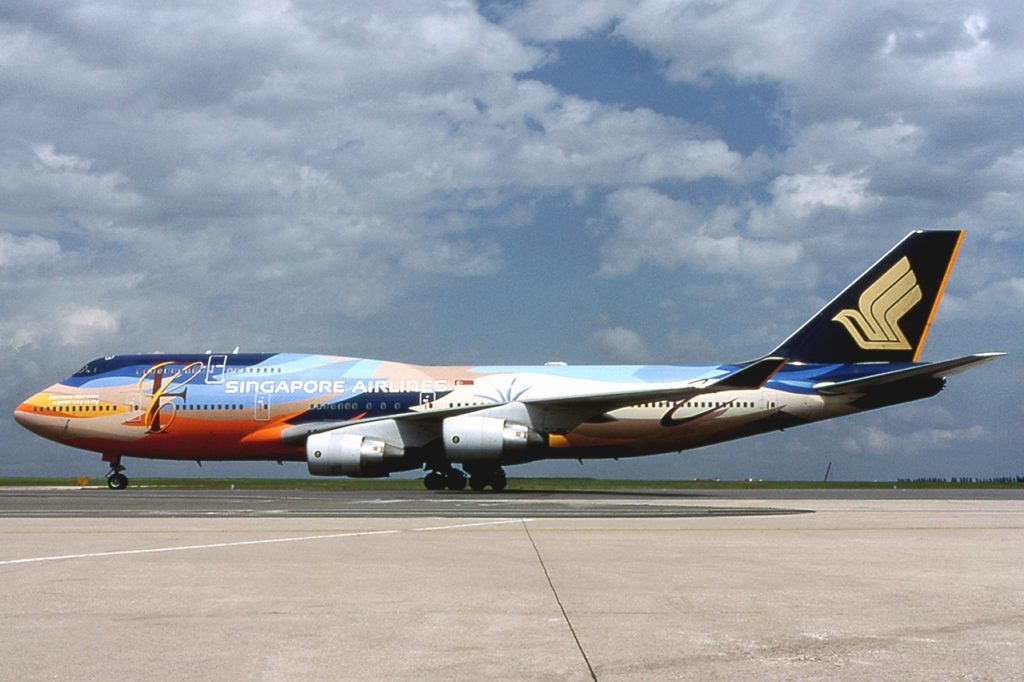 Avião Boeing 747-400 Singapore Airlines