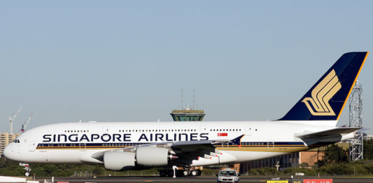 Avião Airbus A380 Singapore Airlines