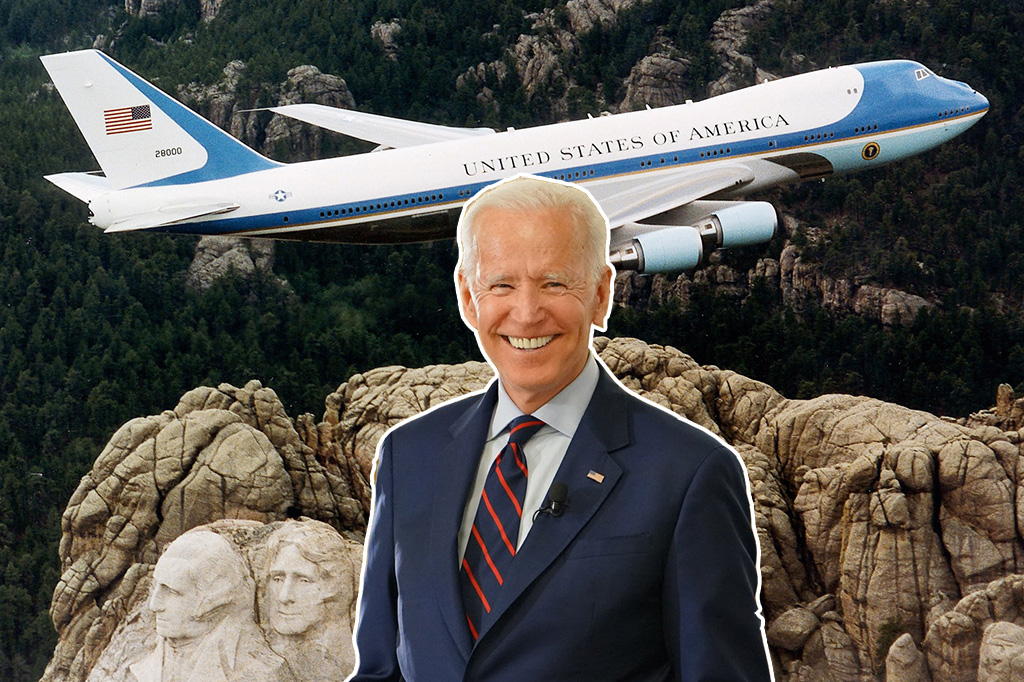 Joe Biden Presidente Estados Unidos Força Aérea Um
