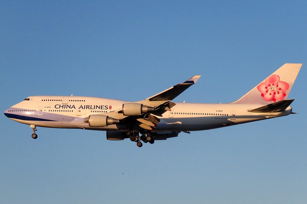 Avião Último Boeing 747-400 produzido China Airlines