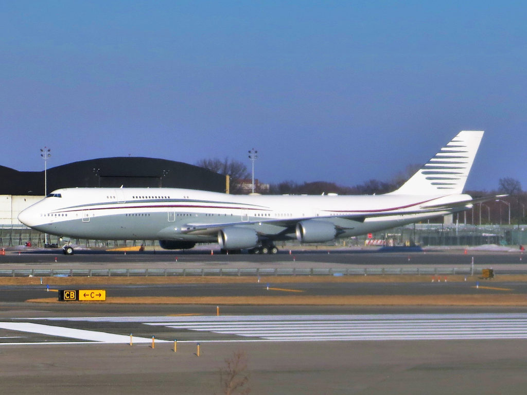 Avião Boeing 747-8I Qatar Amiri Flight