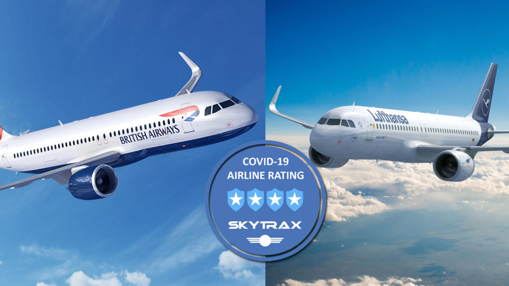 Skytrax British Lufthansa Covid 4 Estrelas