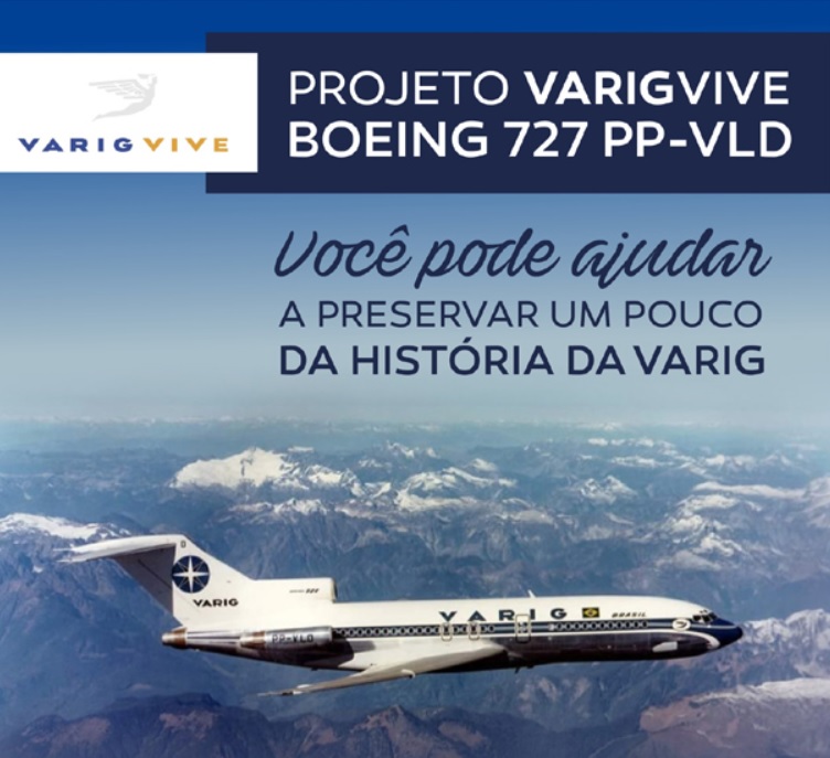 VARIG VARIGVIVE Boeing 727-100 PP-VLD Preservação