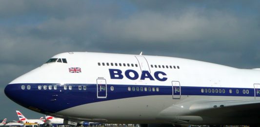 Avião Boeing 747-400 Jumbo British Airways BOAC