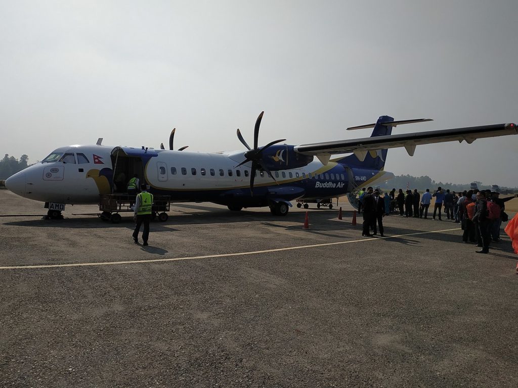 Avião ATR 72 Buddha Air