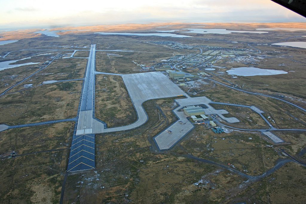 Falklands Malvinas Aeroporto Mount Pleasant RAF