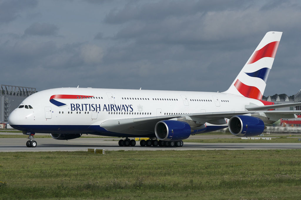 British Airways anuncia mais rotas com o grande avião Airbus A380