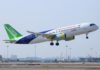 Aérea malaia vê potencial em jato chinês, mas prioriza certificações ocidentais antes de tomar decisões Avião COMAC C919