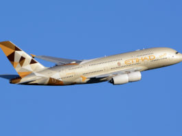 Avião Airbus A380 - Etihad Airways