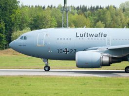 Avião Airbus A310 MRTT Luftwaffe Alemanha