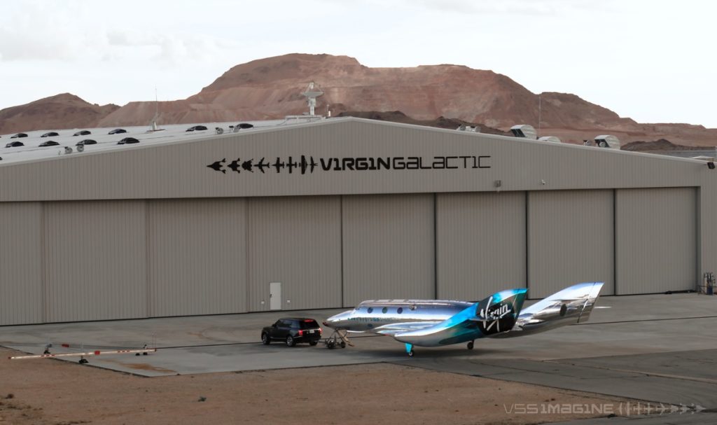 VSS Imagine espaçonave SpaceShip III Virgin Galactic