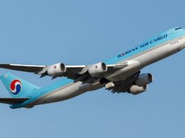 Avião Boeing 747-8F Korean Air Cargo