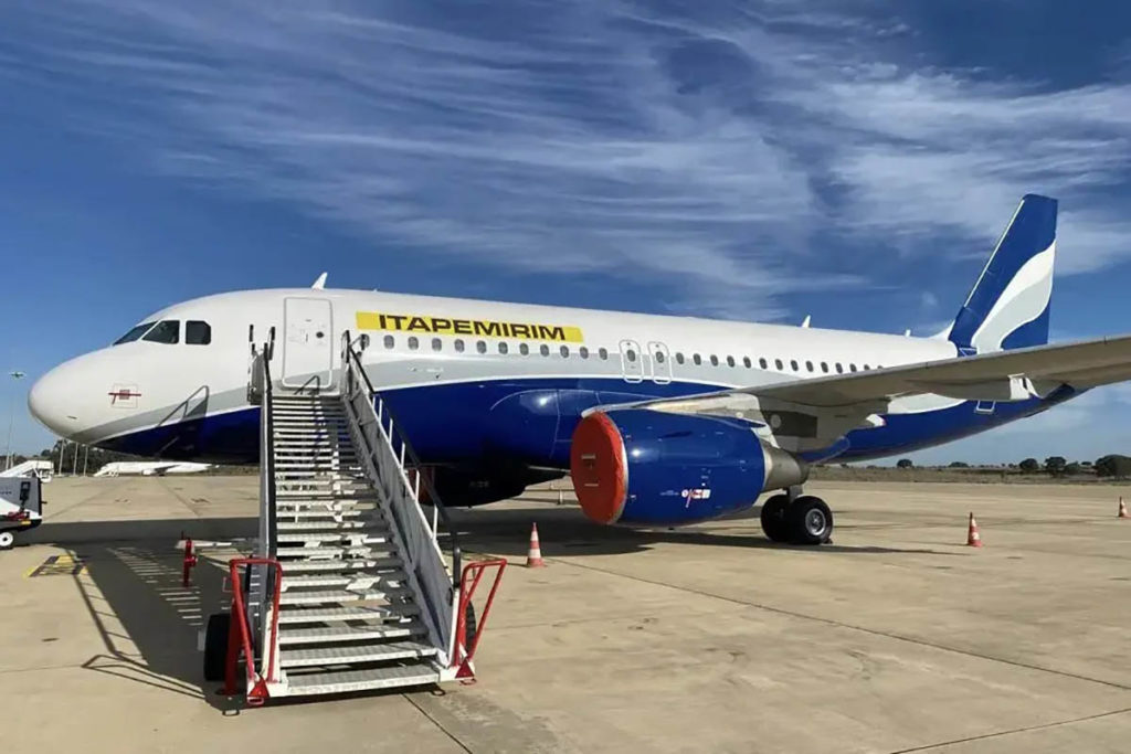 El Airbus A319 traído por Itapimirim sale de Brasil, pero no ha hecho un solo vuelo
