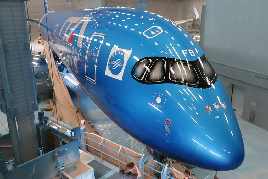 ITA muestra cómo se ve la pintura «Azzurra» en su nuevo Airbus A350