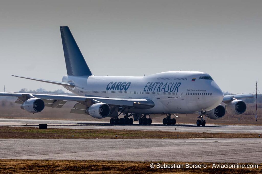 Argentina se encuentra con EE.UU., incauta y sella Boeing 747 venezolano