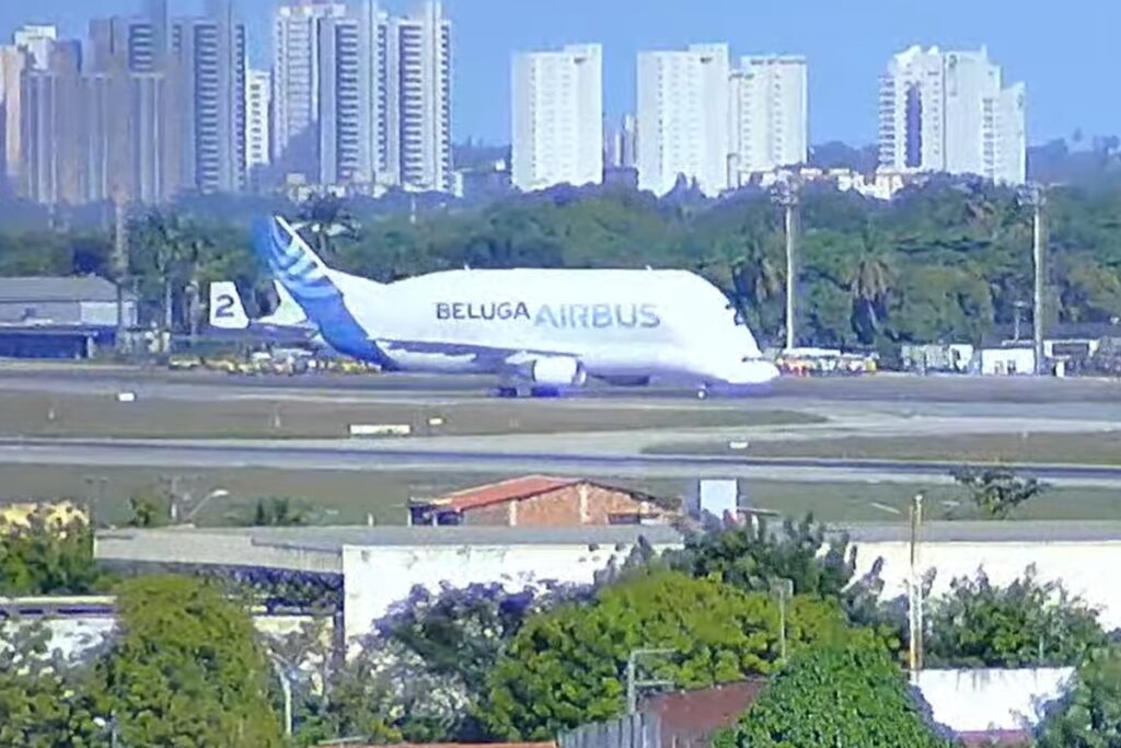 Mais um exótico avião Beluga XL fica pronto na fábrica da Airbus
