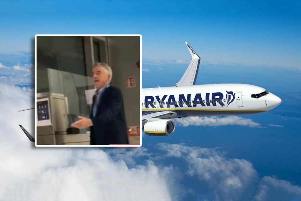 El controvertido CEO de Ryanair, Michael O’Leary, ayuda a retrasar el embarque en Dublín