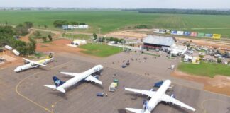 Aeroporto de Sinop-MT registra 181 mil bilhetes aéreos entre janeiro e setembro, ao custo médio de US$ 1.046 para ida e volta