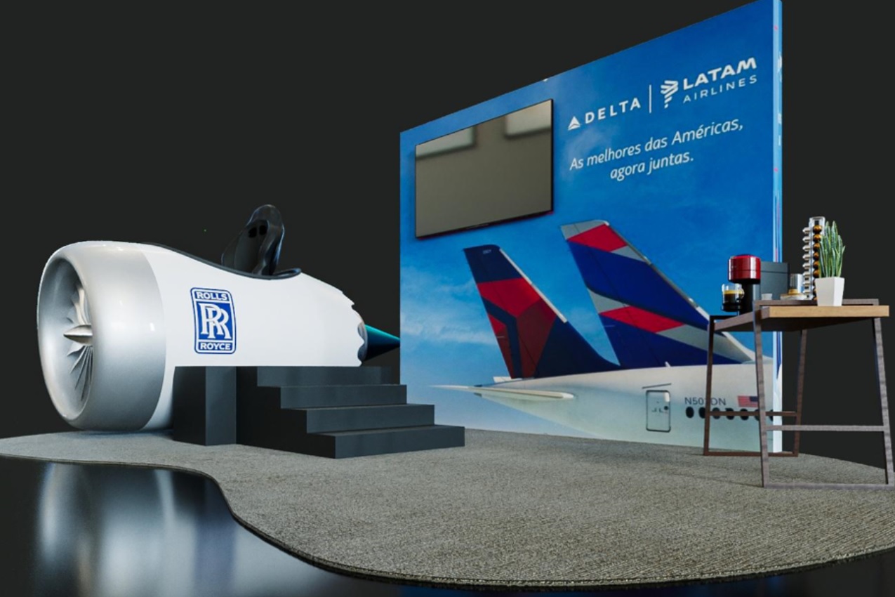 Com direito a voo por realidade virtual, LATAM e Delta se apresentam juntas pela 1ª vez em evento - AEROIN