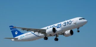 Rússia planeja ampliar alcance do jato de um corredor MC-21 para 4.000 km