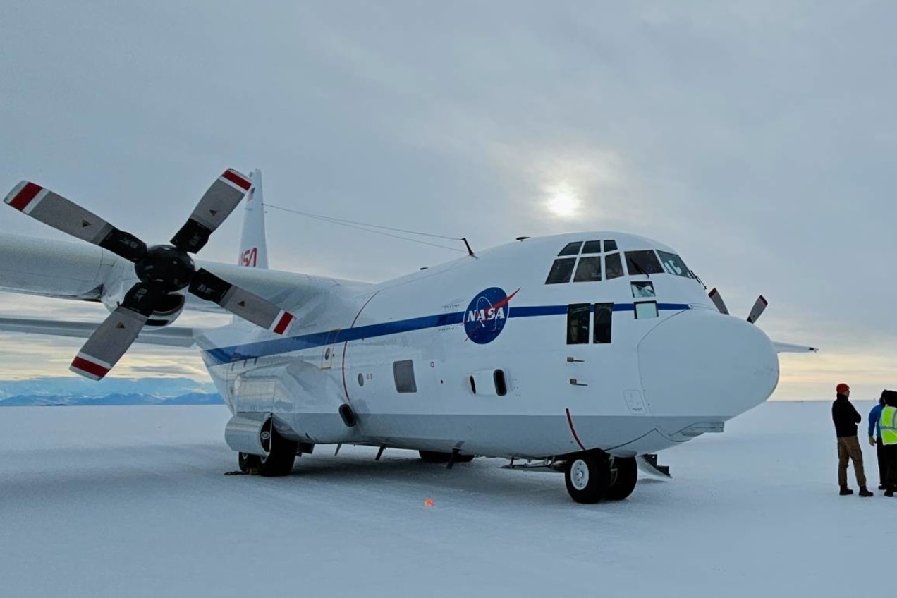 In a special and challenging delivery, a NASA C-130 made its maiden flight to Antarctica.
