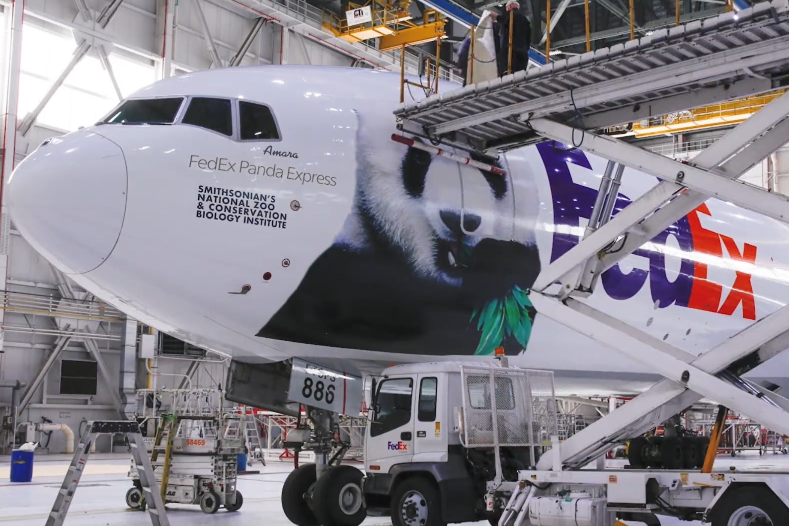 The Boeing 777F has become the “FedEx Panda Express” to cross part of the world on a very special mission