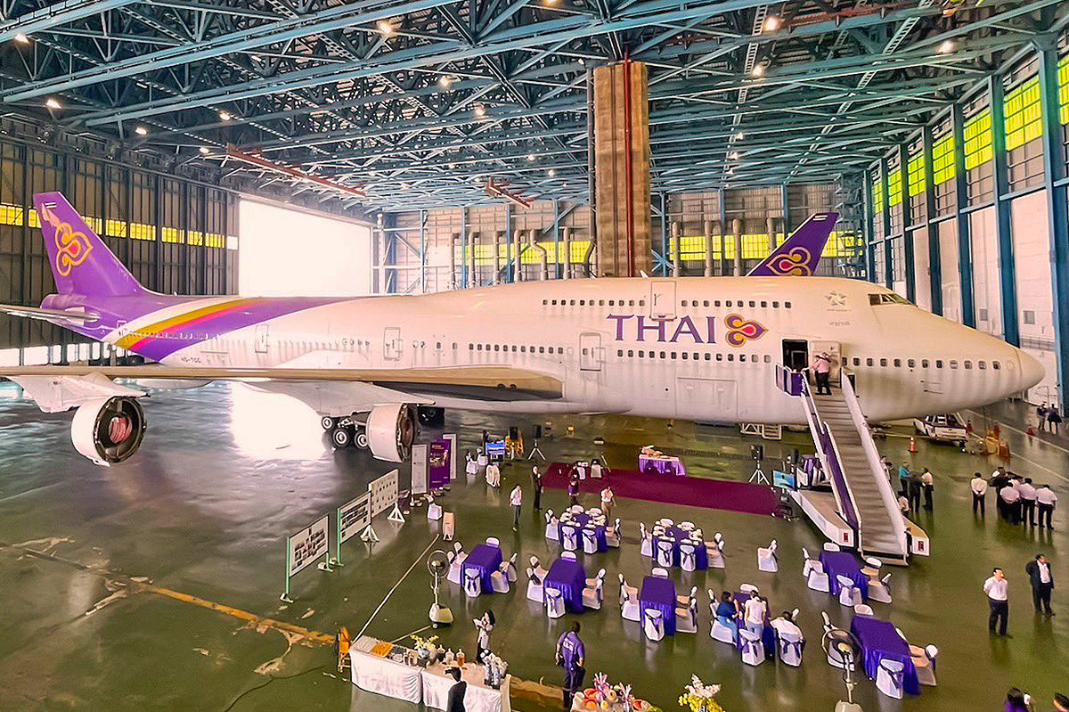 Tailandesa Thai Airways faz cerimônia para se despedir do seu último Jumbo
