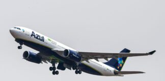 Um raro voo internacional para Guarulhos com Airbus A330 da Azul acontecerá hoje