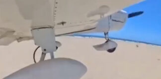 Avião sofre falha no motor após a decolagem e faz incrível pouso em famosa praia da Califórnia