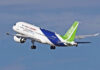 Decola pela primeira vez o avião comercial chinês C919-600, versão encurtada do modelo