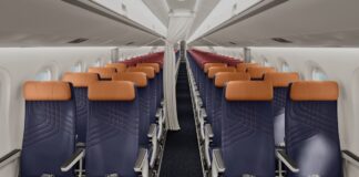 LATAM apresenta os detalhes da cabine de sua nova frota de aeronaves Embraer 195-E2