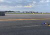 Dia de vendaval no Aeroporto do Galeão resultou em contêiner na pista de pouso e dano ao balizamento noturno