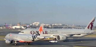 Comissária fica ferida após pilotos frearem bruscamente para evitar colisão com avião da Qatar metros à frente
